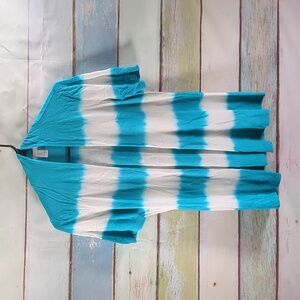 Chico's blue & white Cardigan